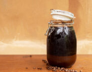 jar of homemade cold brew sweating jar thumbnail