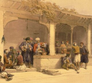 The coffee shop, Cairo / David Roberts, R.A.